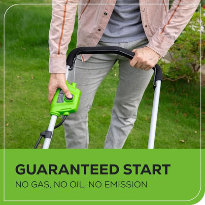 Cordless Lawn Mower With Battery And Charger For Easy Cutting