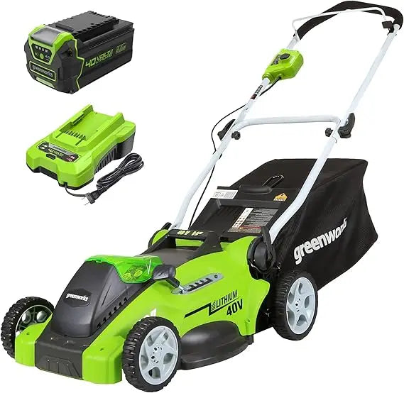 Cordless Lawn Mower With Battery And Charger For Easy Cutting