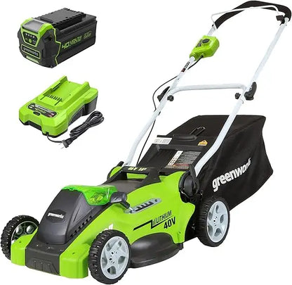 Cordless Lawn Mower With Battery And Charger For Easy Cutting