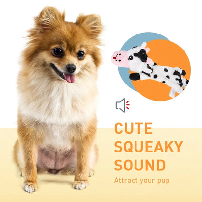 Interactive Plush Dog Chew Toy Set with Squeakers and Fun
