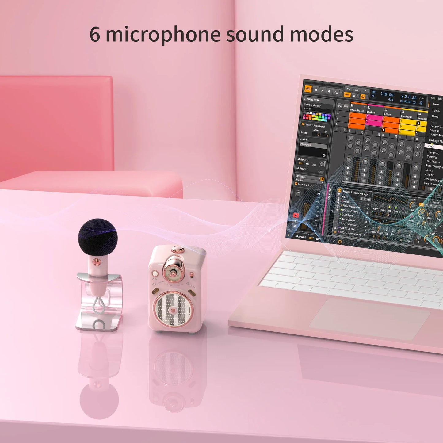 Divoom Fairy-OK Mini Karaoke Speaker with Voice Change Feature