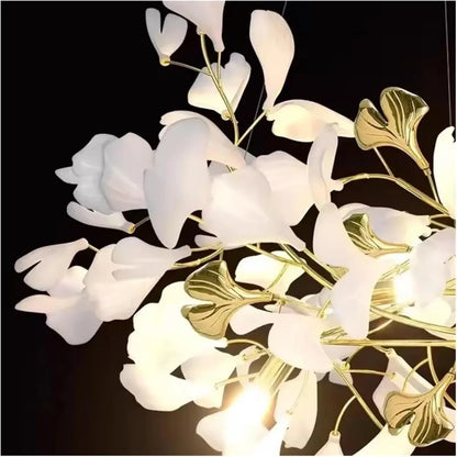 Celling Hanging Light Modern Branch Leaf Ceiling Chandelier