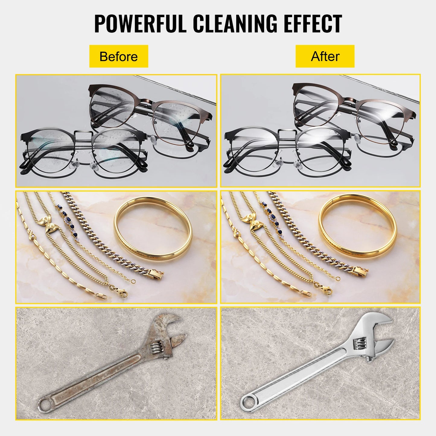 Portable Stainless Steel Ultrasonic Cleaner for Effective Deep Cleaning