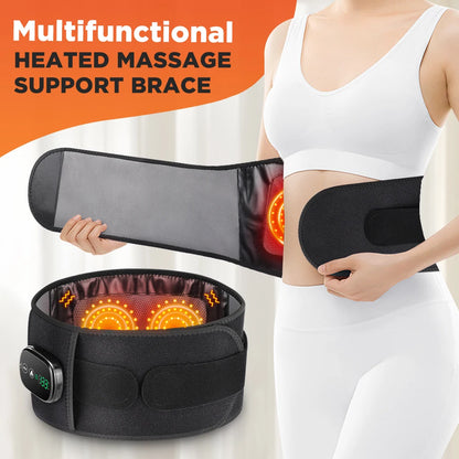 Heating Vibration Massage Belt for Lumbar Support and Relaxation