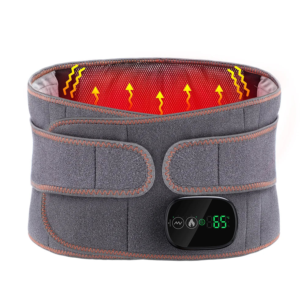 Heating Vibration Massage Belt for Lumbar Support and Relaxation