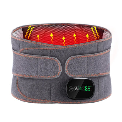 Heating Vibration Massage Belt for Lumbar Support and Relaxation
