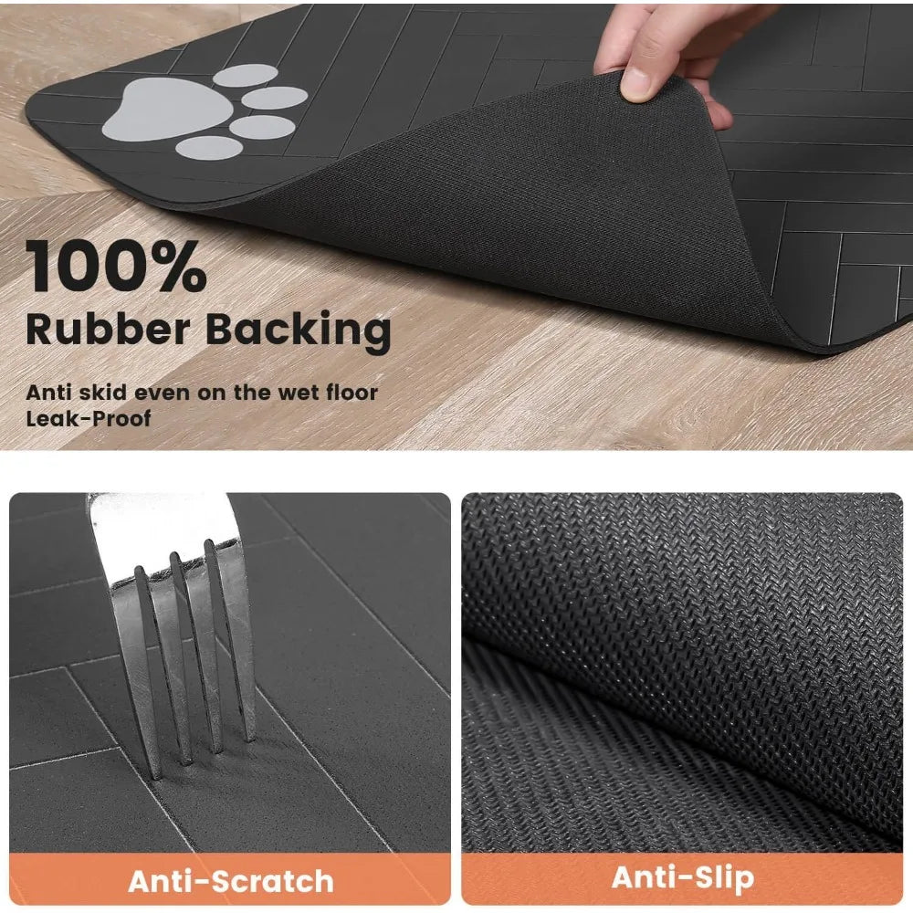 Absorbent Pet Feeding Mat for Easy Cleanups and Quick Drying