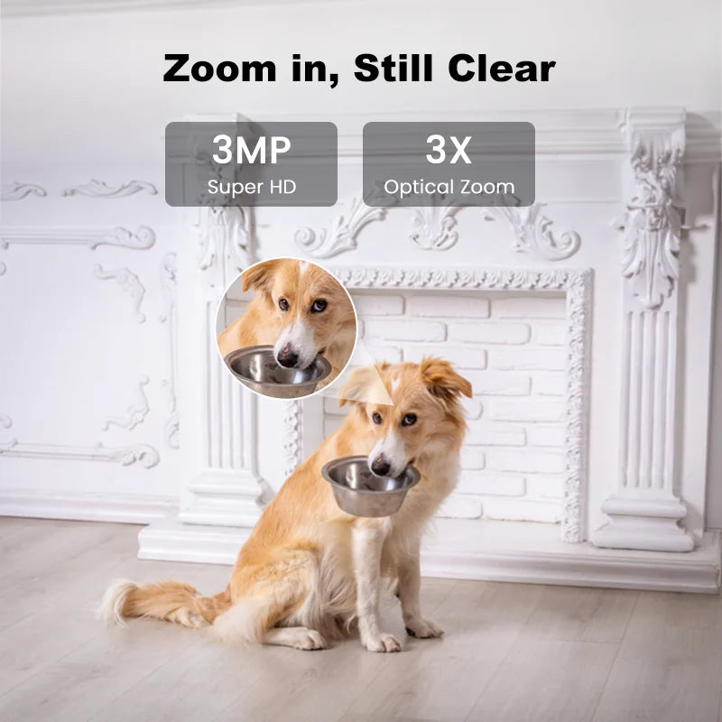 Smart Wireless Indoor Security Camera with Auto Tracking Feature
