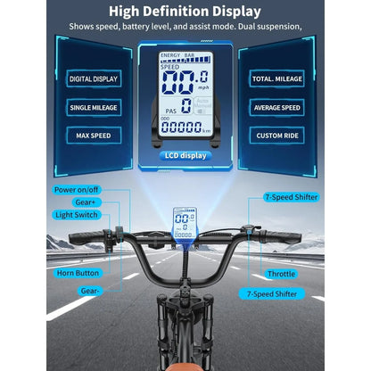 Electric Motorcycle With Full Suspension For All Terrain Adventures