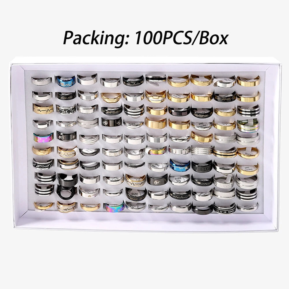 Trendy Stainless Steel Rings for Men and Women Party Gifts