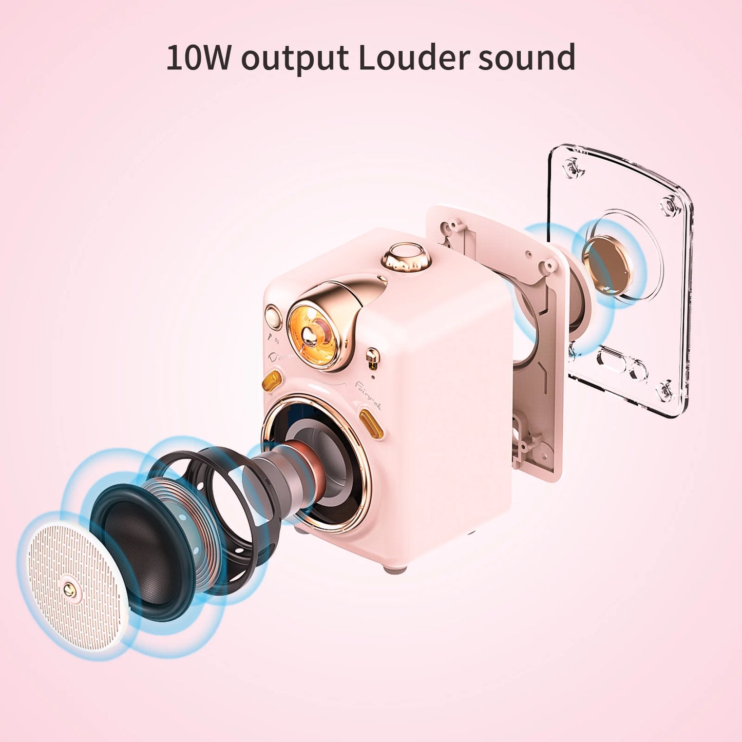 Divoom Fairy-OK Mini Karaoke Speaker with Voice Change Feature