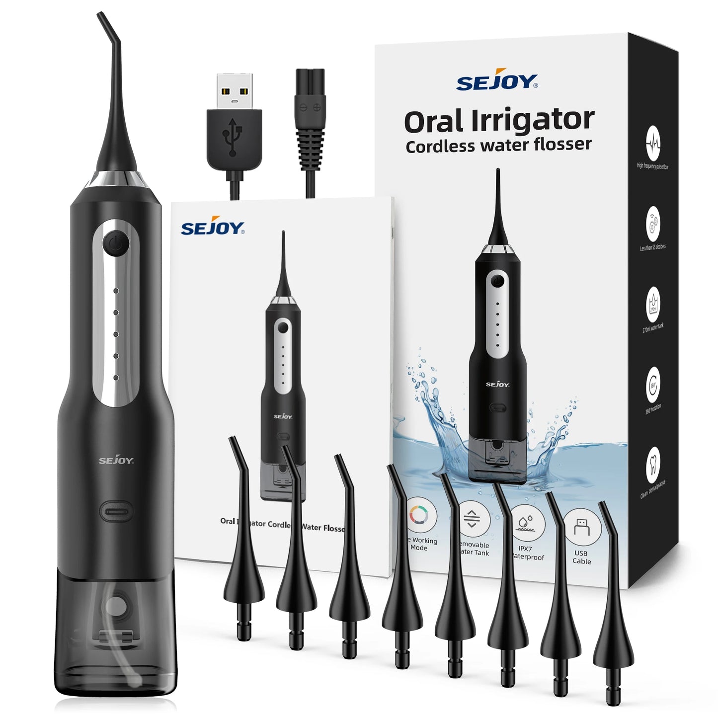 Sejoy Rechargeable Oral Irrigator for Effective Dental Care