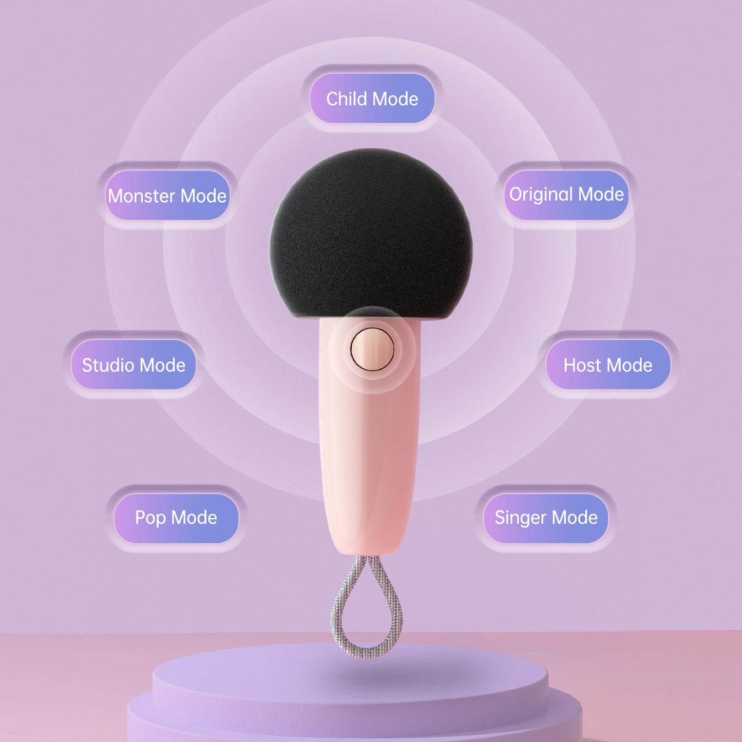 Divoom Fairy-OK Mini Karaoke Speaker with Voice Change Feature