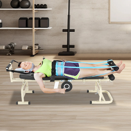 Multifunctional Cervical Spine Stretcher Traction Bed Therapy Tool