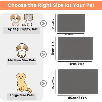 Absorbent Pet Feeding Mat for Easy Cleanups and Quick Drying