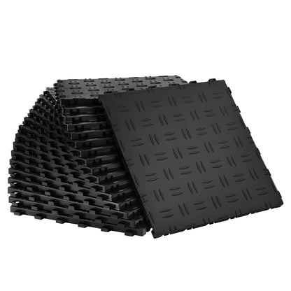 Interlocking Garage Floor Tiles Non Slip Double Sided Texture