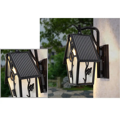 Rustic Outdoor Wall Light Lantern Wall Mounted Sconce Lamp