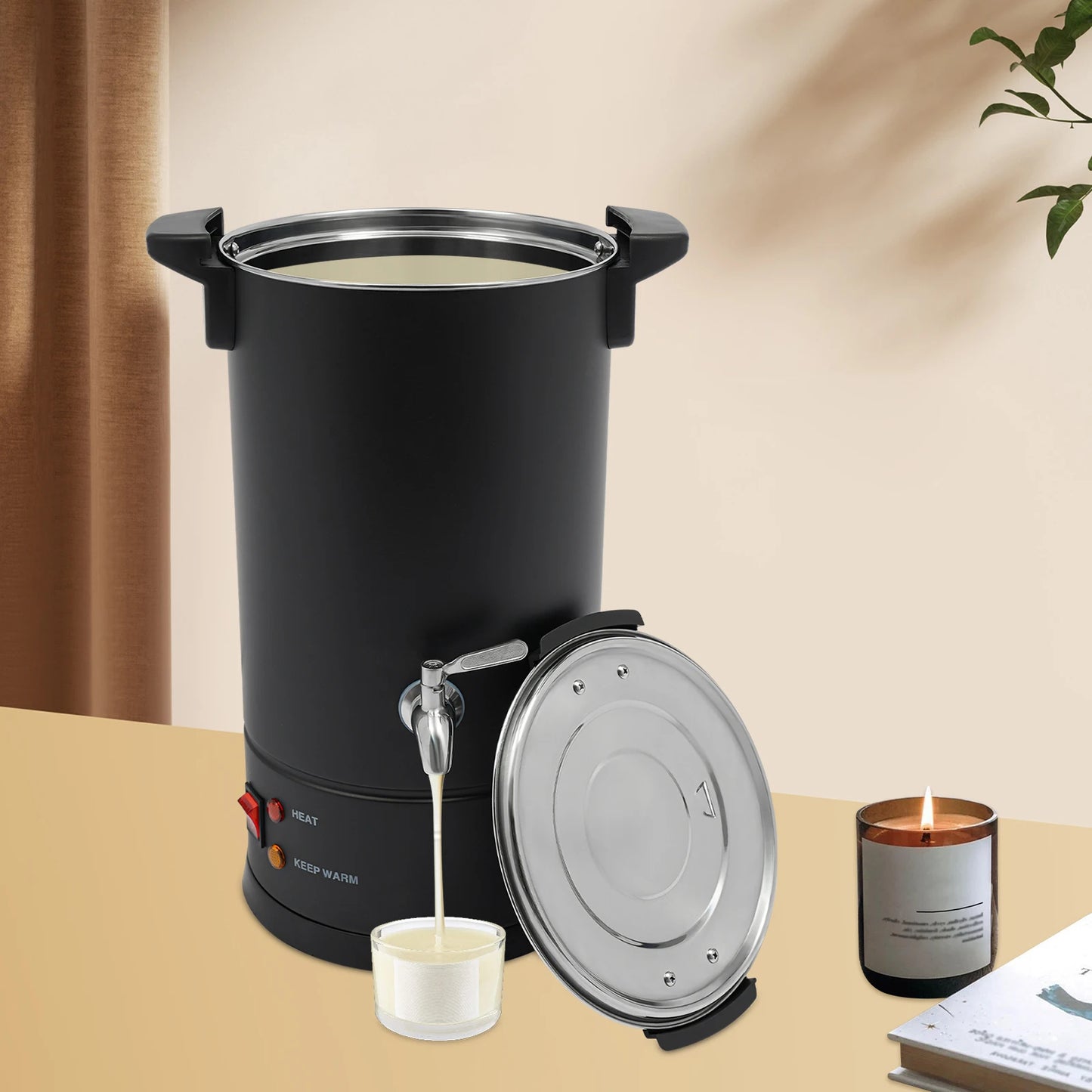 Electric Wax Melter for DIY Candle Making and Beauty Treatments