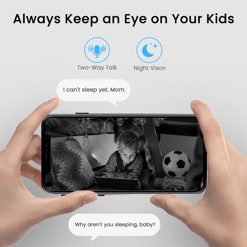 Smart Wireless Indoor Security Camera with Auto Tracking Feature