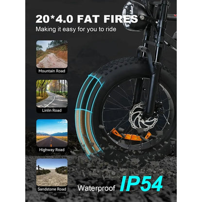 Electric Motorcycle With Full Suspension For All Terrain Adventures
