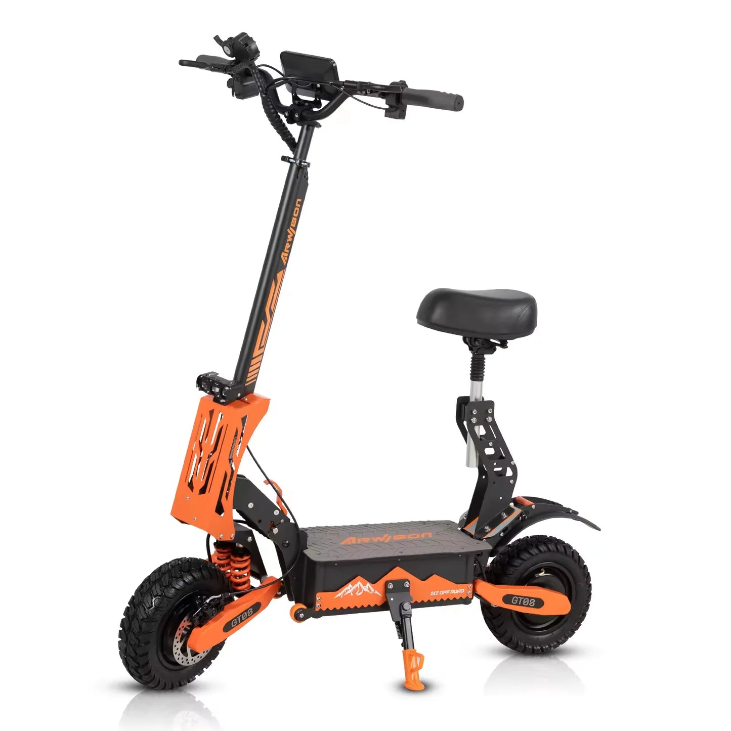 Arwibon Dual Motor Electric Scooter with Off-Road Tires
