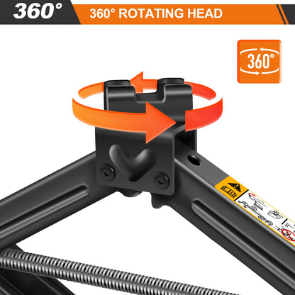 DayPlus Heavy Duty Scissor Jack for 2 Ton Car Lifting