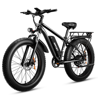 Amyet EB26 Electric Bike for Adults 1000W 48V 15AH E Bike 26 Inch Fat Tire Mountain Dual Shock Absorber 31mph