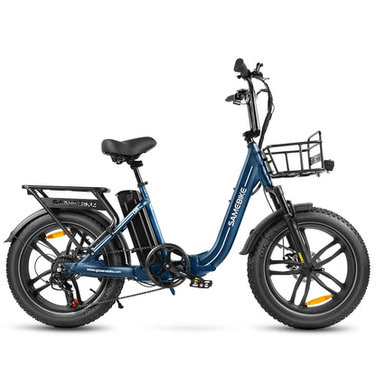 Samebike C05 Pro 500W 20 Inch Folding Electric Bike for Adults 36V 13AH Battery Fat Tire Bicycle 35km/h City Ebike