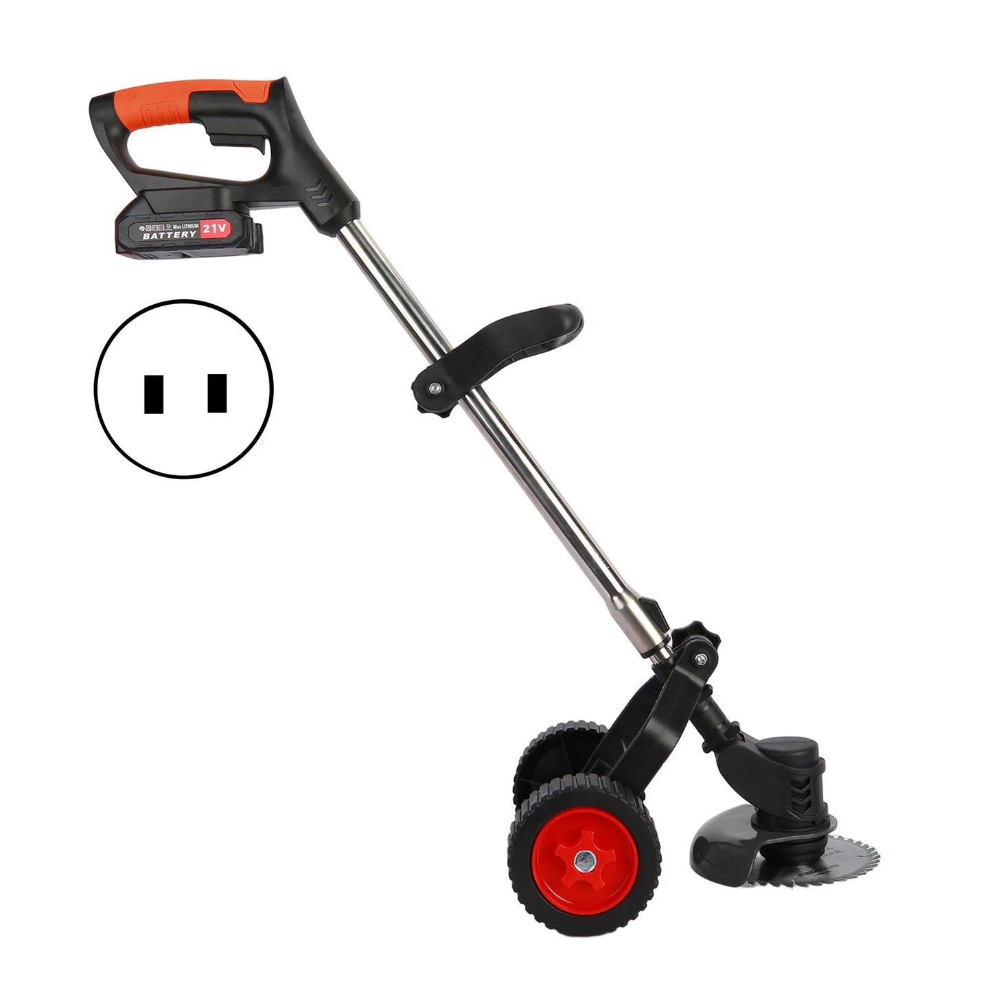 Cordless Electric Lawn Mower and Weed Wacker for Easy Trimming