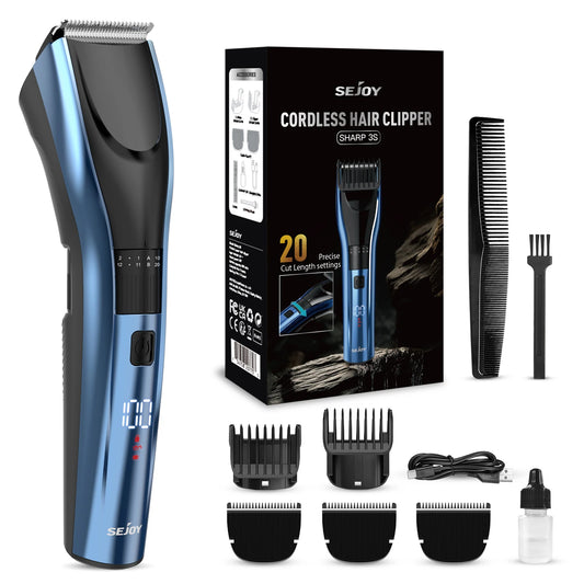 Sejoy Rechargeable Hair Trimmer With LED Display For All Users