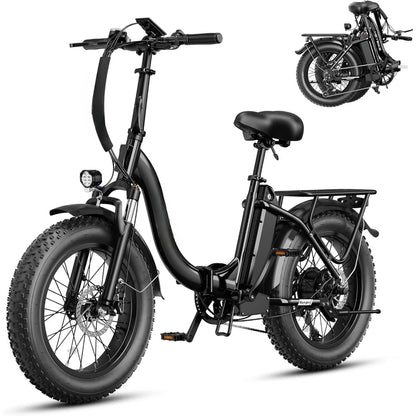 Electric Folding Bike with 1400W Motor and Front Suspension