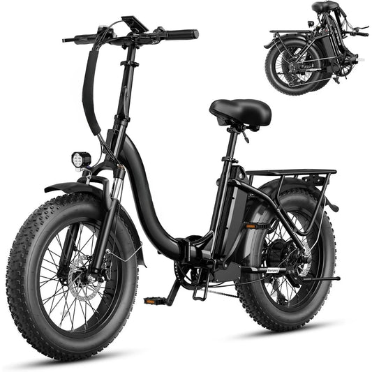 Electric Folding Bike with 1400W Motor and Front Suspension