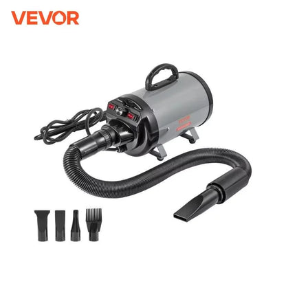 High-Power Adjustable Pet Blow Dryer with Nozzles and Hose