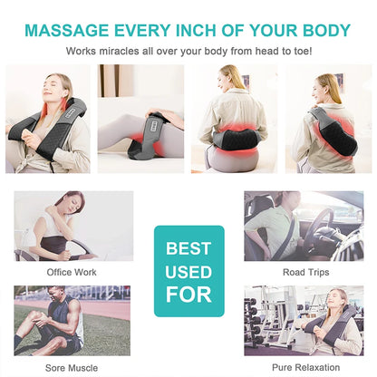 Medcursor Electric Neck And Back Massage Pillow for Relaxation