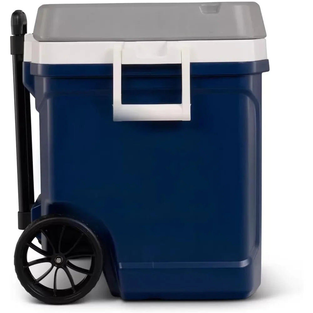 Portable Insulated Ice Cooler with Wheels for Outdoor Adventures