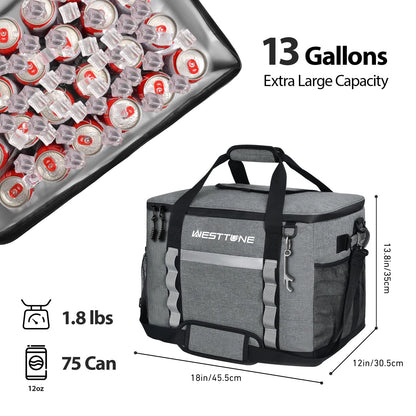 Westtune Collapsible Soft Cooler Bag for Camping and Travel