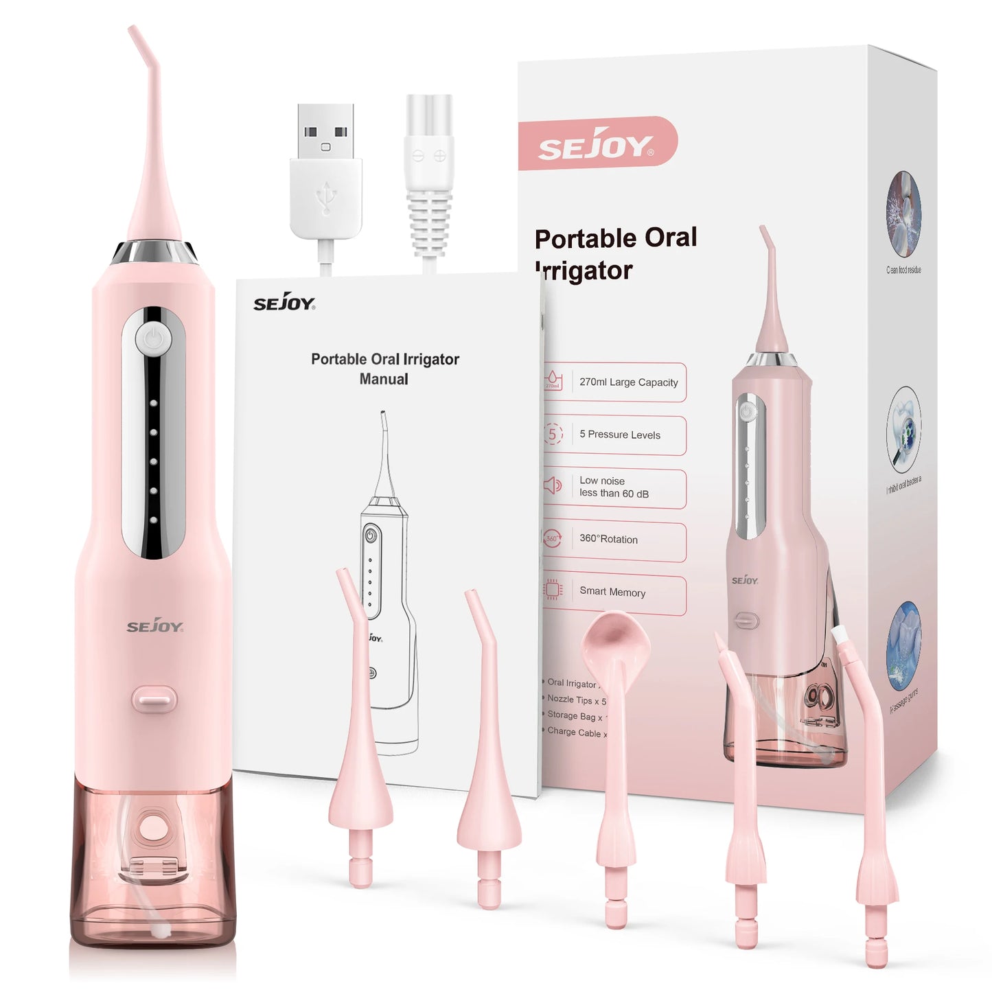 Sejoy Rechargeable Oral Irrigator for Effective Dental Care