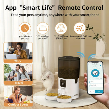 PAPIFEED Smart Automatic Cat and Dog Food Dispenser