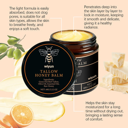 Wiyun Tallow Honey Hydrating Moisturizing Cream Silky Skin