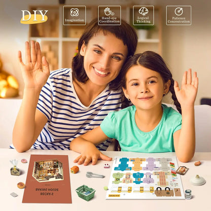 Robotime Rolife Becka's Baking House DIY Miniature Dollhouse Kit