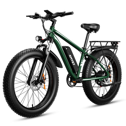 Amyet EB26 Electric Bike for Adults 1000W 48V 15AH E Bike 26 Inch Fat Tire Mountain Dual Shock Absorber 31mph