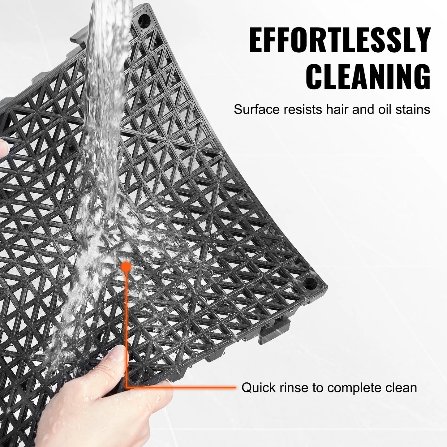 Interlocking PVC Drainage Tiles Non Slip For Bathroom And Pool