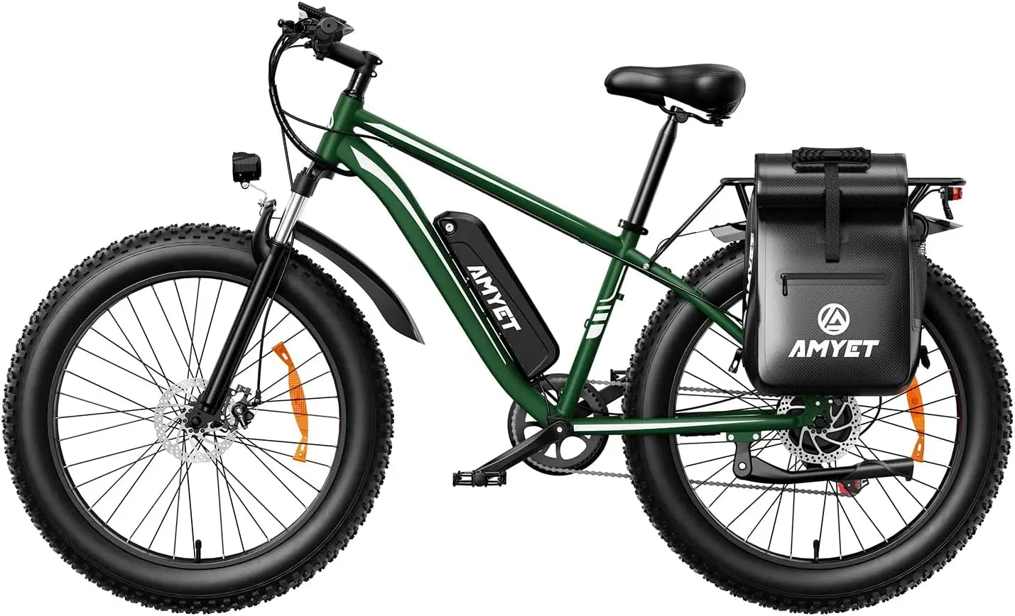 Amyet EB26 Electric Bike for Adults 1000W 48V 15AH E Bike 26 Inch Fat Tire Mountain Dual Shock Absorber 31mph