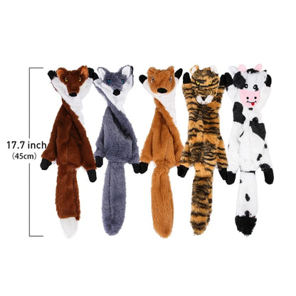 Interactive Plush Dog Chew Toy Set with Squeakers and Fun