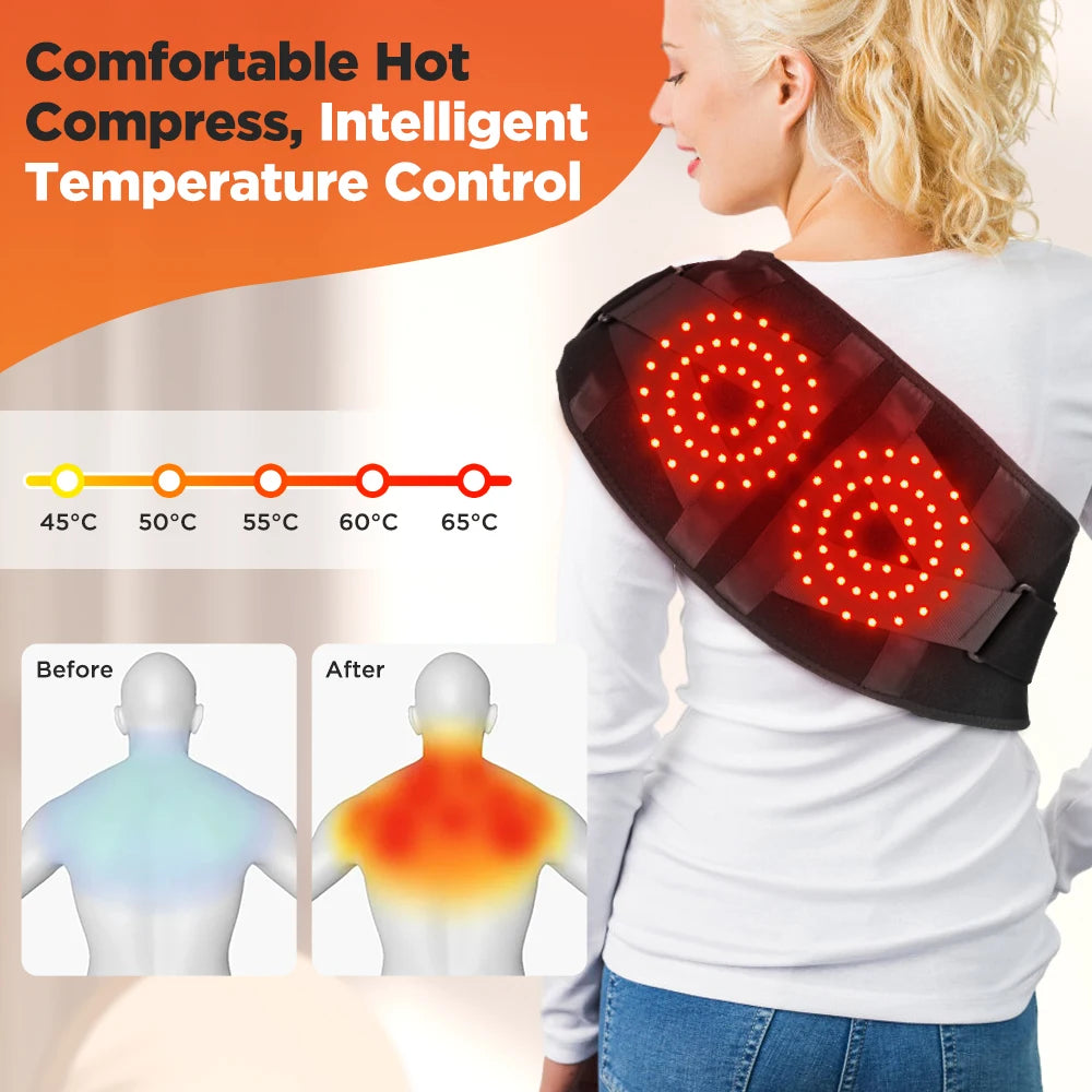 Heating Vibration Massage Belt for Lumbar Support and Relaxation
