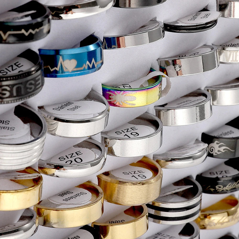 Trendy Stainless Steel Rings for Men and Women Party Gifts