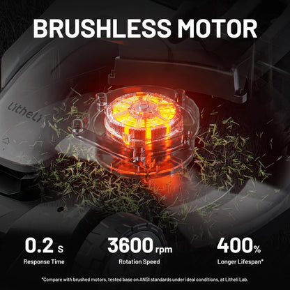 Litheli Electric Self Propelled Lawn Mower for Effortless Gardening
