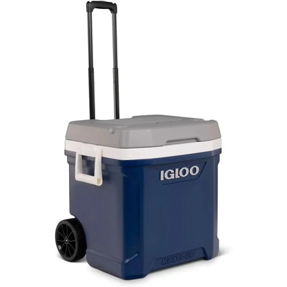 Portable Insulated Ice Cooler with Wheels for Outdoor Adventures