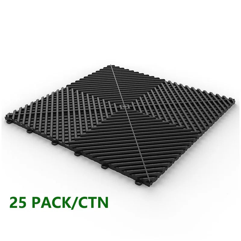 Interlocking Garage Floor Tiles With Drainage For Non Slip Floors