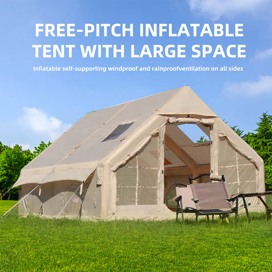 Inflatable Camping Tent with Easy Setup and Hand Pump